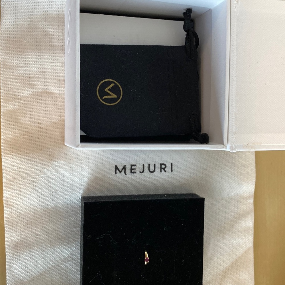 Mejuri single hoop earring